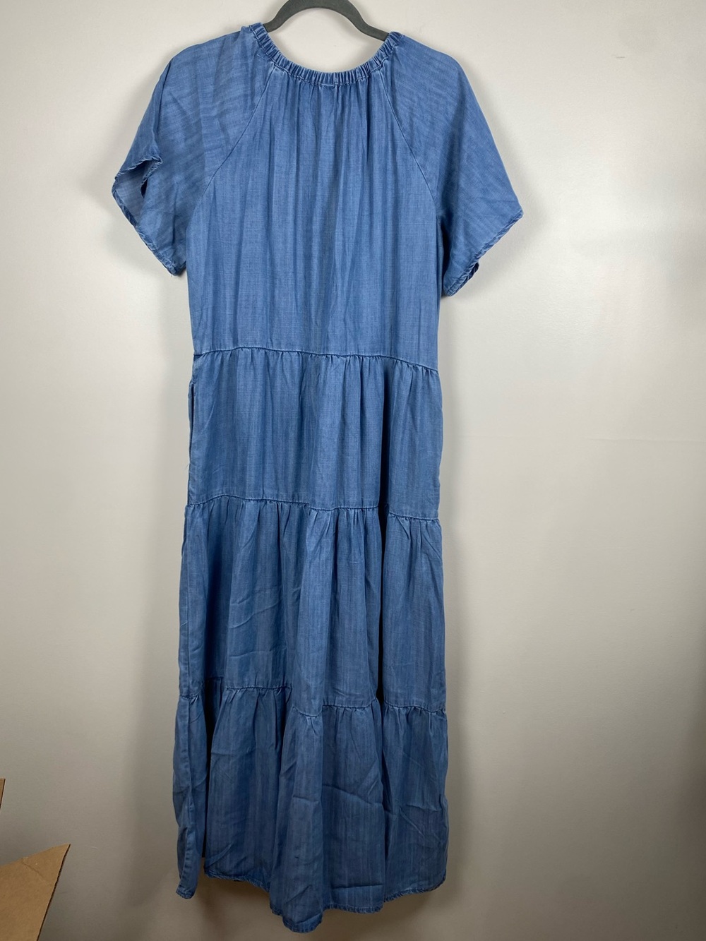 Stetson Women's Denim Tiered Maxi Dress M - Picture 3 of 7